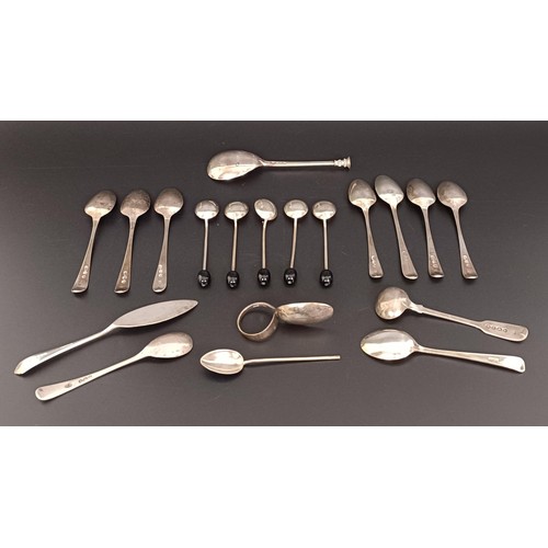 56 - Assorted silver spoons, various dates and marks, 6.4 ozt (all in) (qty)