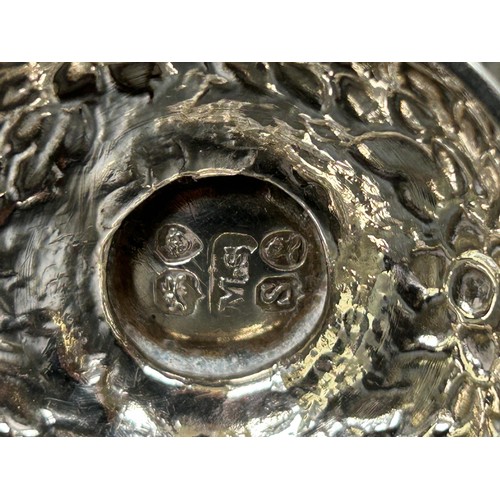 59 - A George III silver caddy, London 1813, 2.7 ozt, 10 cm high, and an 18th century Continental silver ...