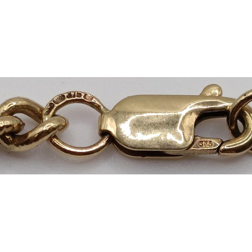 669 - A 9ct gold chain, 44.0 g