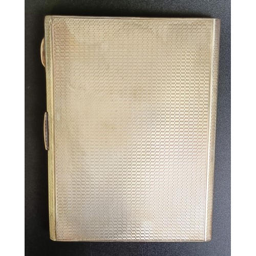 76 - A George V silver cigarette case, Birmingham 1935, 5.8 ozt