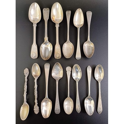 78 - Assorted silver spoons, various dates and marks, 8.6 ozt