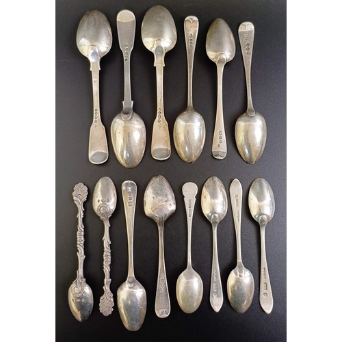 78 - Assorted silver spoons, various dates and marks, 8.6 ozt