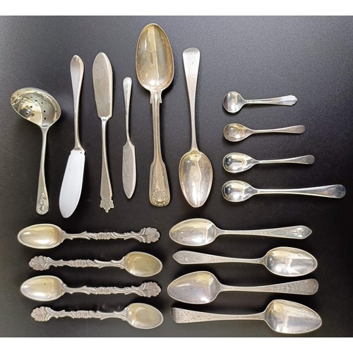 79 - Assorted silver spoons, various dates and marks, 8.8 ozt