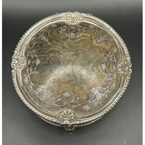 86 - A George V silver and faux shell jewellery box, Birmingham 1915, 7.5 cm diameter