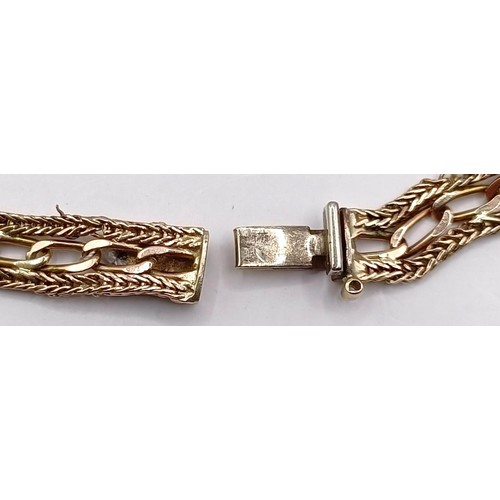 791 - A 9ct gold bracelet, 5.7 g