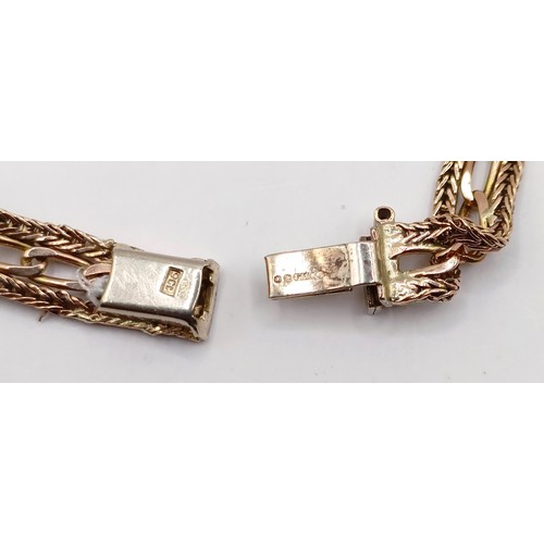 791 - A 9ct gold bracelet, 5.7 g