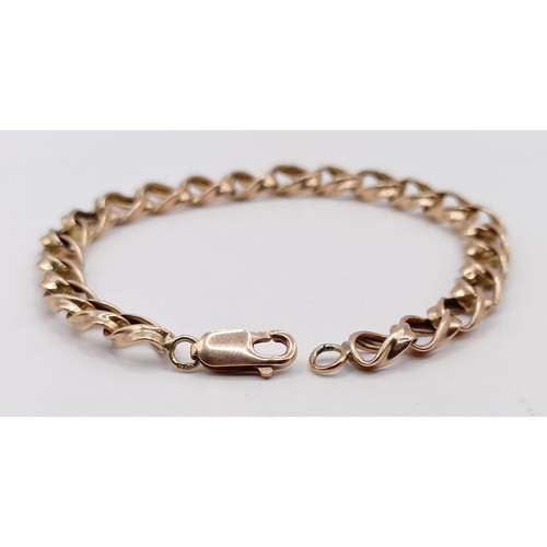 795 - A 9ct gold bracelet, 4.3 g