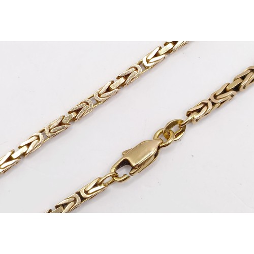 796 - A 9ct gold necklace, 17 g