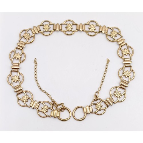 798 - A 9ct gold bracelet, 4.9 g