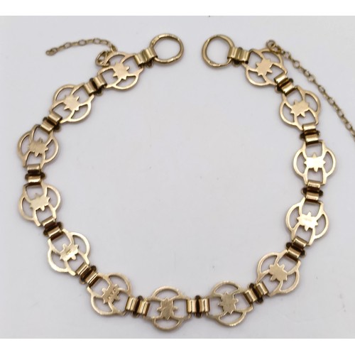 798 - A 9ct gold bracelet, 4.9 g