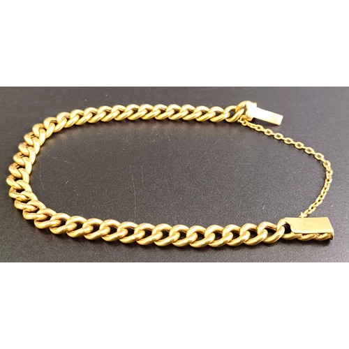 693 - A yellow metal bracelet, testing as 9ct, 9.7 g