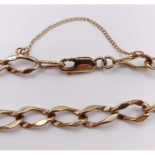 723 - A 9ct gold bracelet, 7.7 g