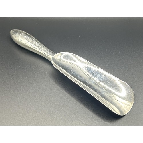 105 - A Gorham sterling silver shoe horn, initialled, 2.7 ozt