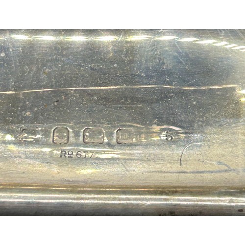 111 - An Art Deco silver desk inkwell, of square form, initialled, Birmingham 1928, 20.5 ozt (all in), 12.... 