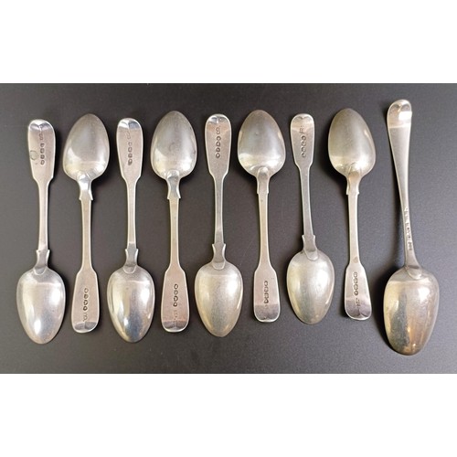 127 - Assorted silver spoons, various dates and marks, 7.5 ozt