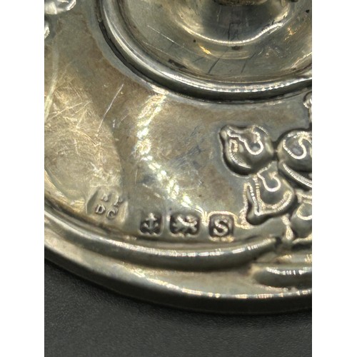 151 - An Art Nouveau silver ring tree,&nbsp;Birmingham 1917, 7 cm high