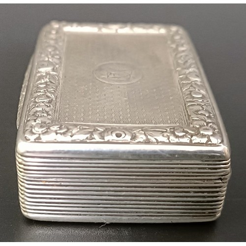 208 - A Victorian silver snuff box, London 1870, 64.8 g, 6 cm wide