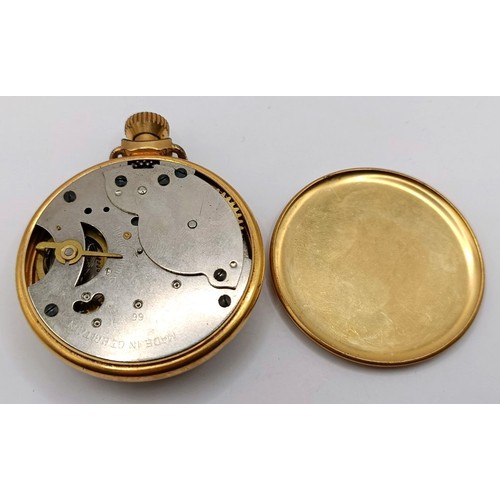 908 - A gentleman's stainless steel Poljot wristwatch, and an Ingersoll open face pocket watch (2)