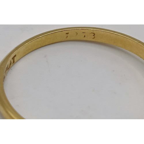 642 - An 18ct gold and diamond solitaire ring, ring size M Provenance:  Sold on behalf of Dorset Wildlife ... 