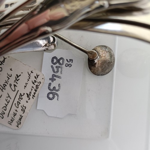 265 - A George V silver mug, and a pair of silver cup holders, various dates and marks, 6.7 ozt (3)