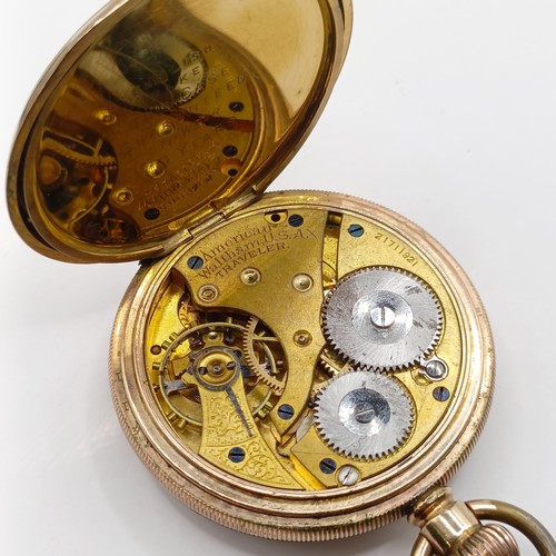 914 - A military open face pocket watch, and two gold plated pocket watches (3)