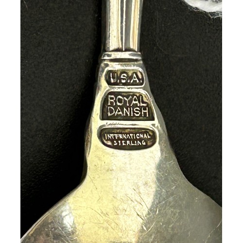 40 - A Royal Danish silver cocktail spoon, 1.1 ozt...