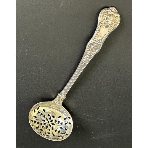 48 - A Victorian silver sifting spoon, London 1839, 1.8 ozt