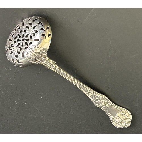 48 - A Victorian silver sifting spoon, London 1839, 1.8 ozt