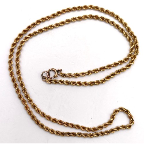 780 - A yellow metal chain Provenance:  Sold on behalf of Dorset Wildlife Trust