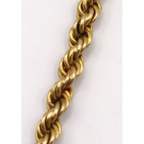 780 - A yellow metal chain Provenance:  Sold on behalf of Dorset Wildlife Trust