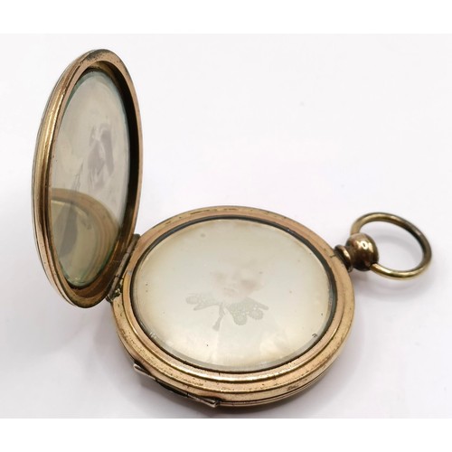 808 - Photographic Interest: An unusual mid Victorian memorial brooch, with two hinged covers, one reveali... 