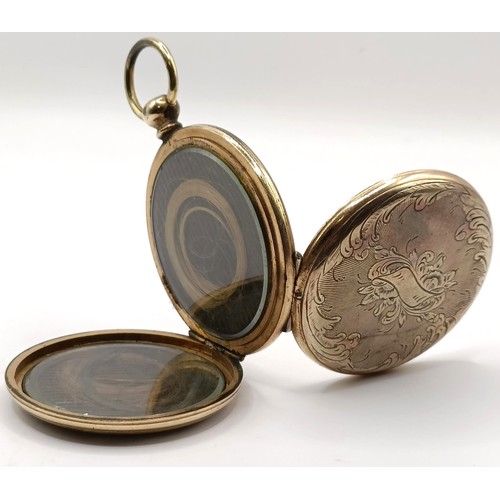 808 - Photographic Interest: An unusual mid Victorian memorial brooch, with two hinged covers, one reveali... 