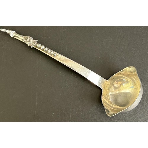 315 - A Mexican silver Georg Jensen style sauce ladle, 1.6 ozt