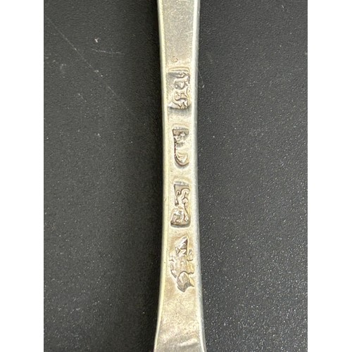 346 - A George III silver Old English pattern spoon, and four others, various dates and marks, 11.4 ozt