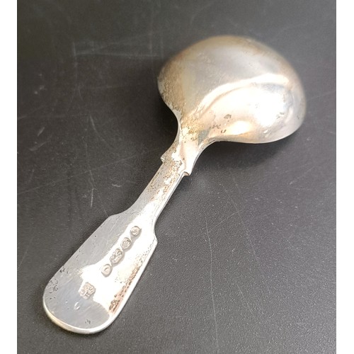 198 - A Victorian silver caddy spoon, initialled, London 1846, 25.0 g