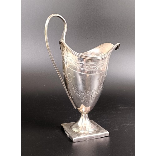 119 - A William IV silver cream jug, London 1834, 2.9 ozt