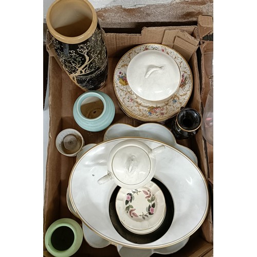 1029 - Assorted ceramics and glass (3 boxes)