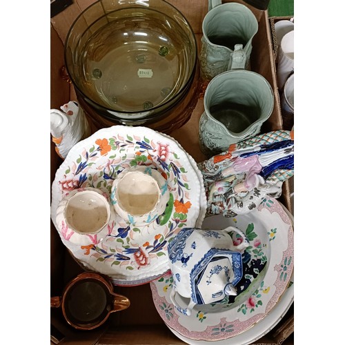 1040 - Assorted ceramics and glass (3 boxes)