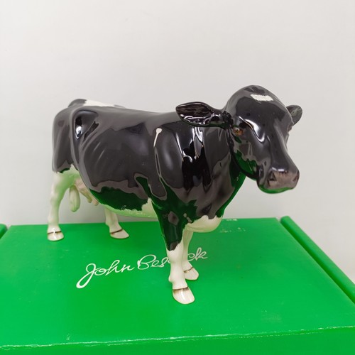 1007 - A Beswick Belted Galloway Cow, 4113A, and a Shetland Cow, 4112, both gloss (2)...