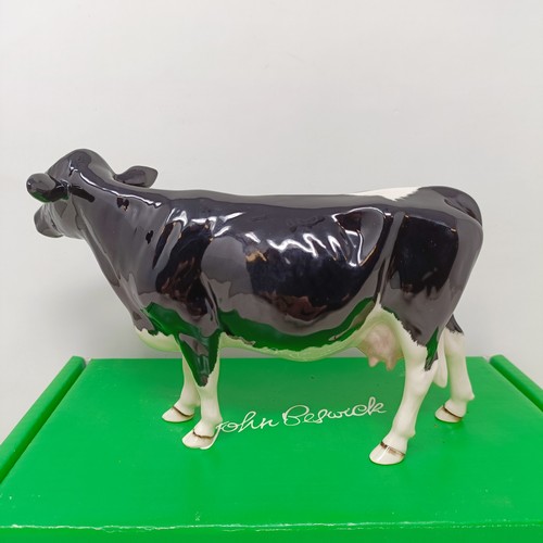 1007 - A Beswick Belted Galloway Cow, 4113A, and a Shetland Cow, 4112, both gloss (2)...