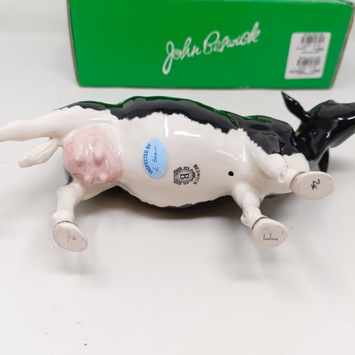 1007 - A Beswick Belted Galloway Cow, 4113A, and a Shetland Cow, 4112, both gloss (2)...