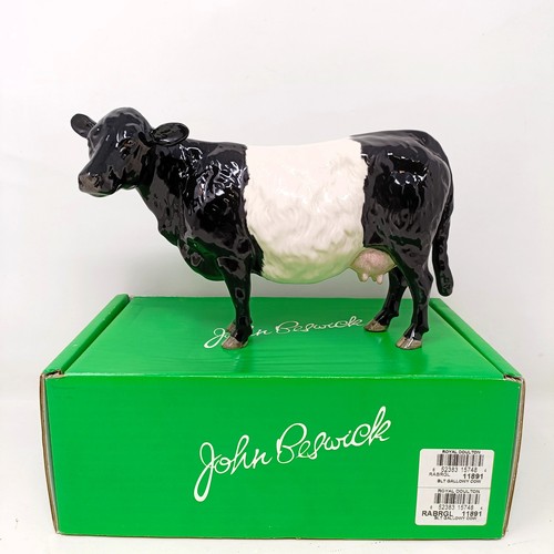 1007 - A Beswick Belted Galloway Cow, 4113A, and a Shetland Cow, 4112, both gloss (2)...