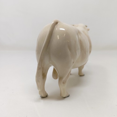 1011 - A Beswick Hereford Bull, 949, a Highland Bull, 2008, and a Charolais Bull, 2463A, all gloss (3)