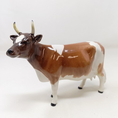 1012 - A Beswick Ayrshire Bull, 1454B, and an Ayrshire Cow, 1350, both gloss (2)