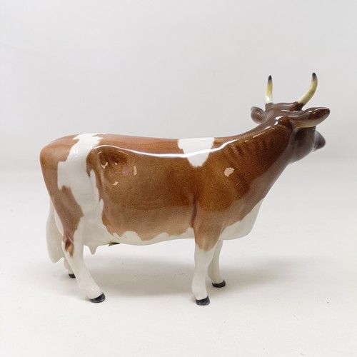 1012 - A Beswick Ayrshire Bull, 1454B, and an Ayrshire Cow, 1350, both gloss (2)