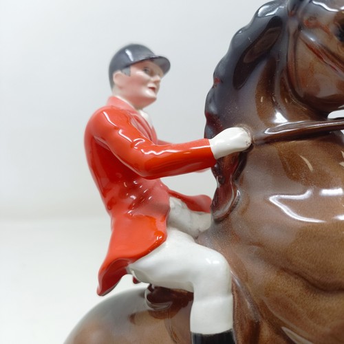 1013 - A Beswick Dartmoor Pony, 1642, and a Huntsman, brown, 868, 2nd version, both gloss (2)