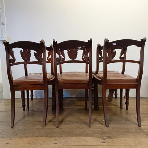 1274 - A set of eight mahogany dining chairs, in need of extensive restoration (8)