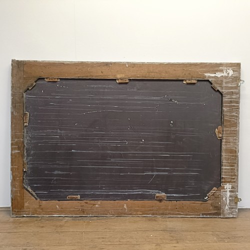 1286 - A painted overmantel mirror, 101 x 147 cm