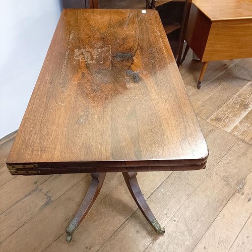 1298 - A rosewood card table and assorted other furniture (qty)