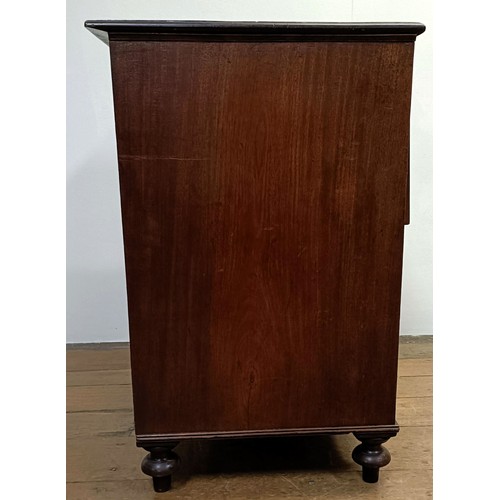 1302 - A mahogany cupboard, converted from a commode, 66 cm wide